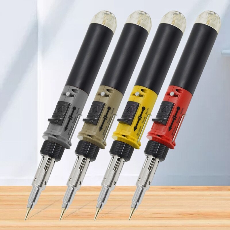 Gas Soldering Iron Kit Igniting Blow Torch Butane Pen Shaped Cordless