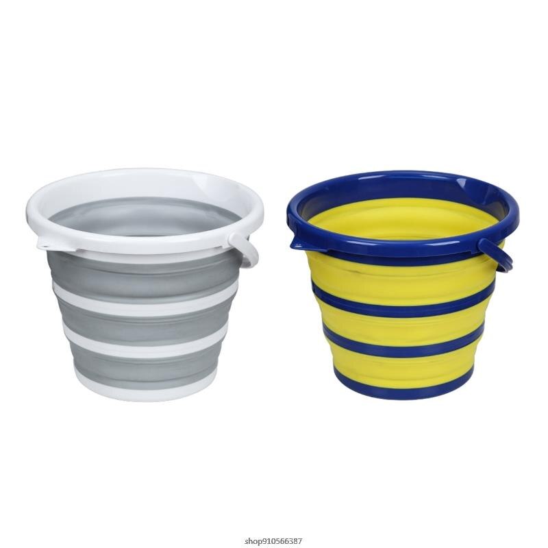 10L Folding Water Emmer Draagbare Opvouwbare Emmers Ruimtebesparend Outdoor Water Emmer Voor Tuin Camping Vissen Auto R1WA