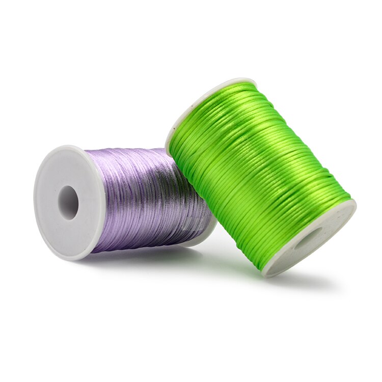 100m/roll DIY Wax Line Round Teabag Waxed Cotton Hand Made 2mm Necklace Rope Knitting Cord 1 Roll String Beading Thread