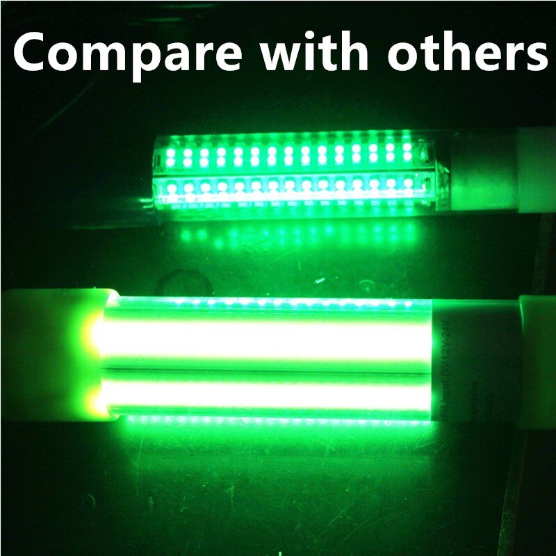 12V vert lampe LED pour la pêche attirant les poissons sous-marine LED nuit leurres lampes pour bateaux quais outils de pêche