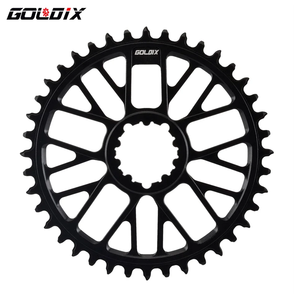Goldix ultralichte fiets crankstel met directe montage van smal/breed tandwiel en 0mm offset tanden voor mtb/racefiets crankstel