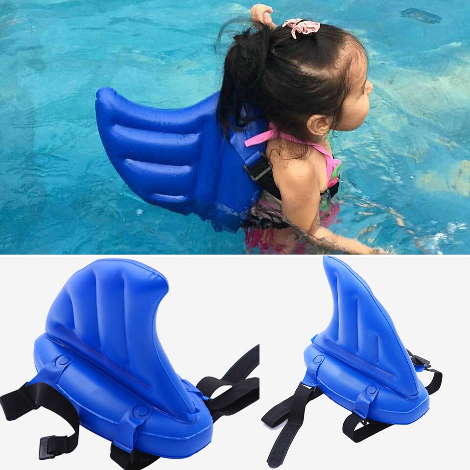 Jouet pour enfant apprendre à nager artifact ailerons de requin imitateur gonflable enfants piscine bouée de sauvetage flotte anneaux de natation