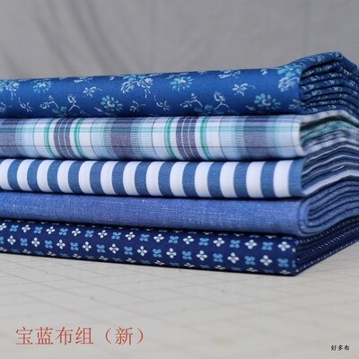Tecidos de algodão estampados, 25cm * 25cm * 5 peças, tecidos de costura, acolchoados para patchwork, bordado, faça você mesmo, acessórios de bonecas artesanais: 8