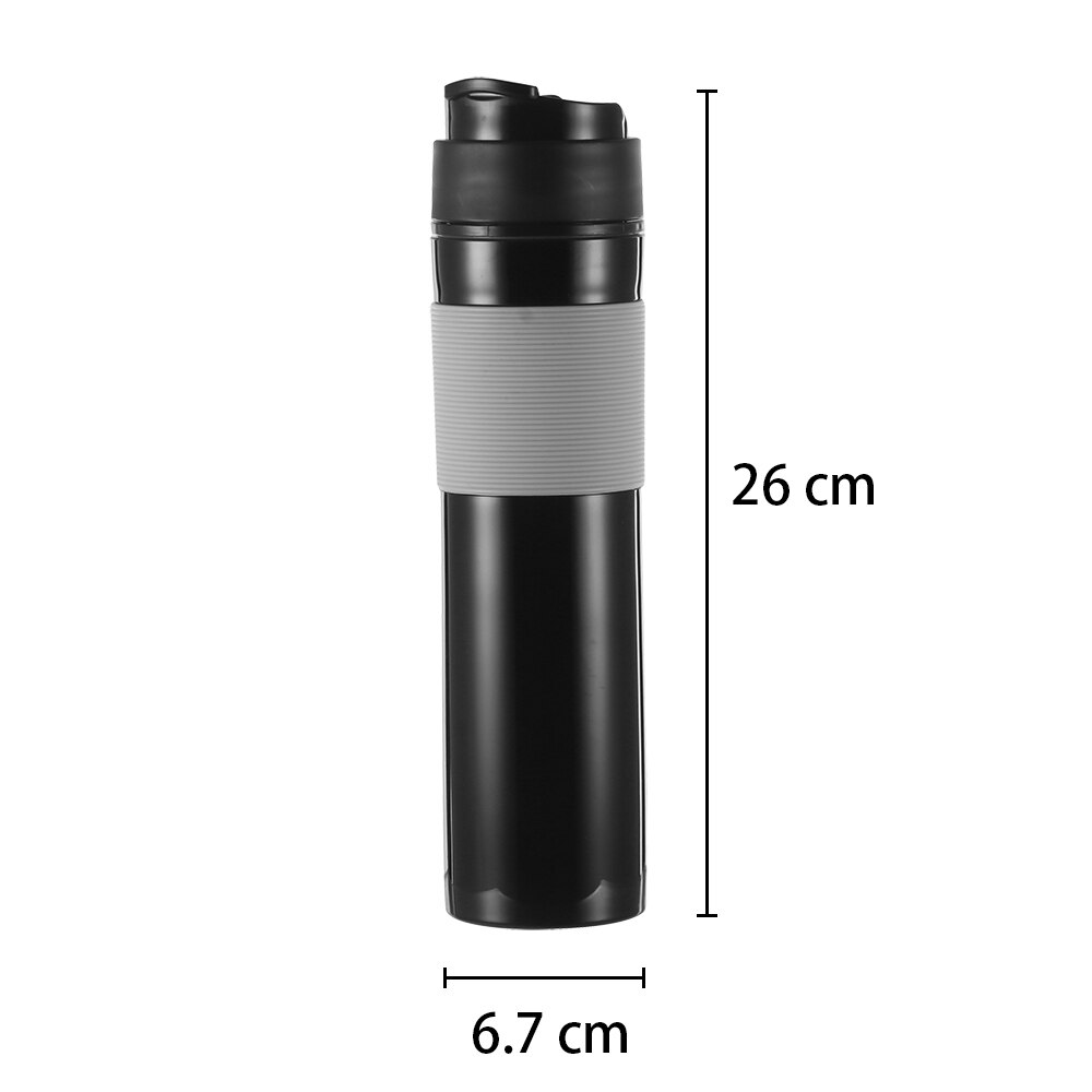 French Press Travel Coffee Press Mug Portable French Press Coffee Tea Maker 12oz 350ml Travel Tumbler