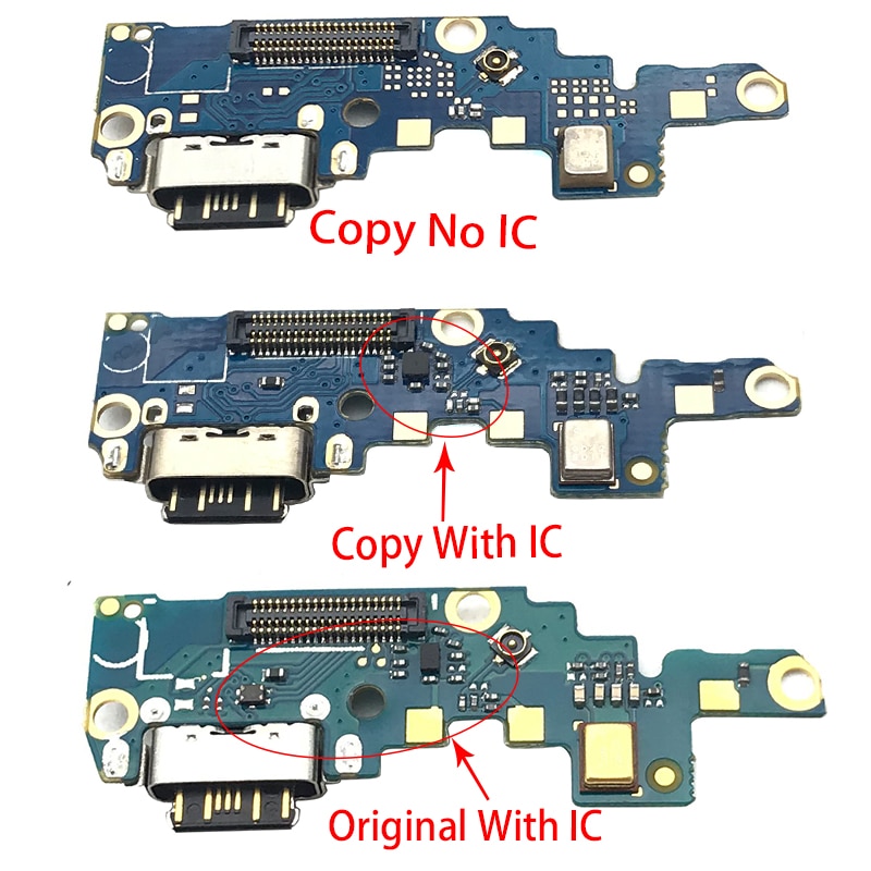 1 stk til nokia  x6/ 6.1 plus ta -1099/1103 type-c usb-oplader opladningsport dockestik flex-kabel reparationsdele