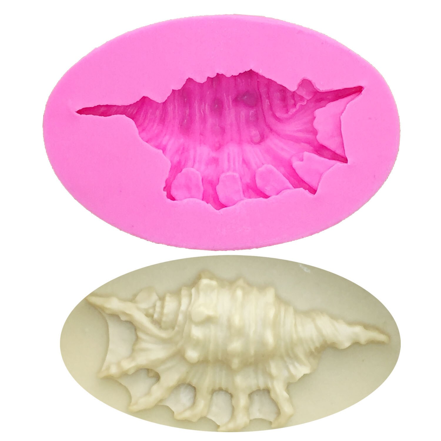 M0994 marine series schelpen zeesterren schelpen schelpdieren siliconen mal taart bakvorm taart decoratie gereedschap kaars zeep mallen: 1005