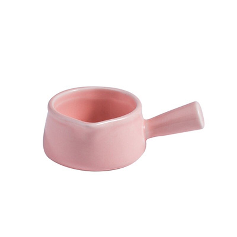 Ceramic Macarons Milk Jug Super Cute Spout Single Handle Milk Thistle Sauce Mini Bowl Baby Food Bowl Snack Saucer