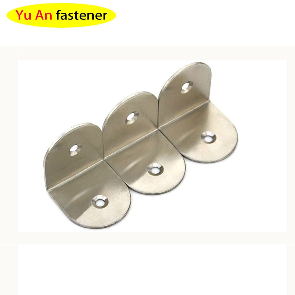 Stainless Steel Angle Code 90 Degree Right Angle Code L-shaped Angle Code Connector Thickened Angle Code L-shaped Bracket 5Pcs