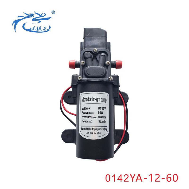 Zelfaanzuigende Pomp, Booster Pomp, Hoge Temperatuur Pomp, Spuit, Waterpomp, miniatuur Elektrische Membraanpomp, 12V60W: 0142YA1260