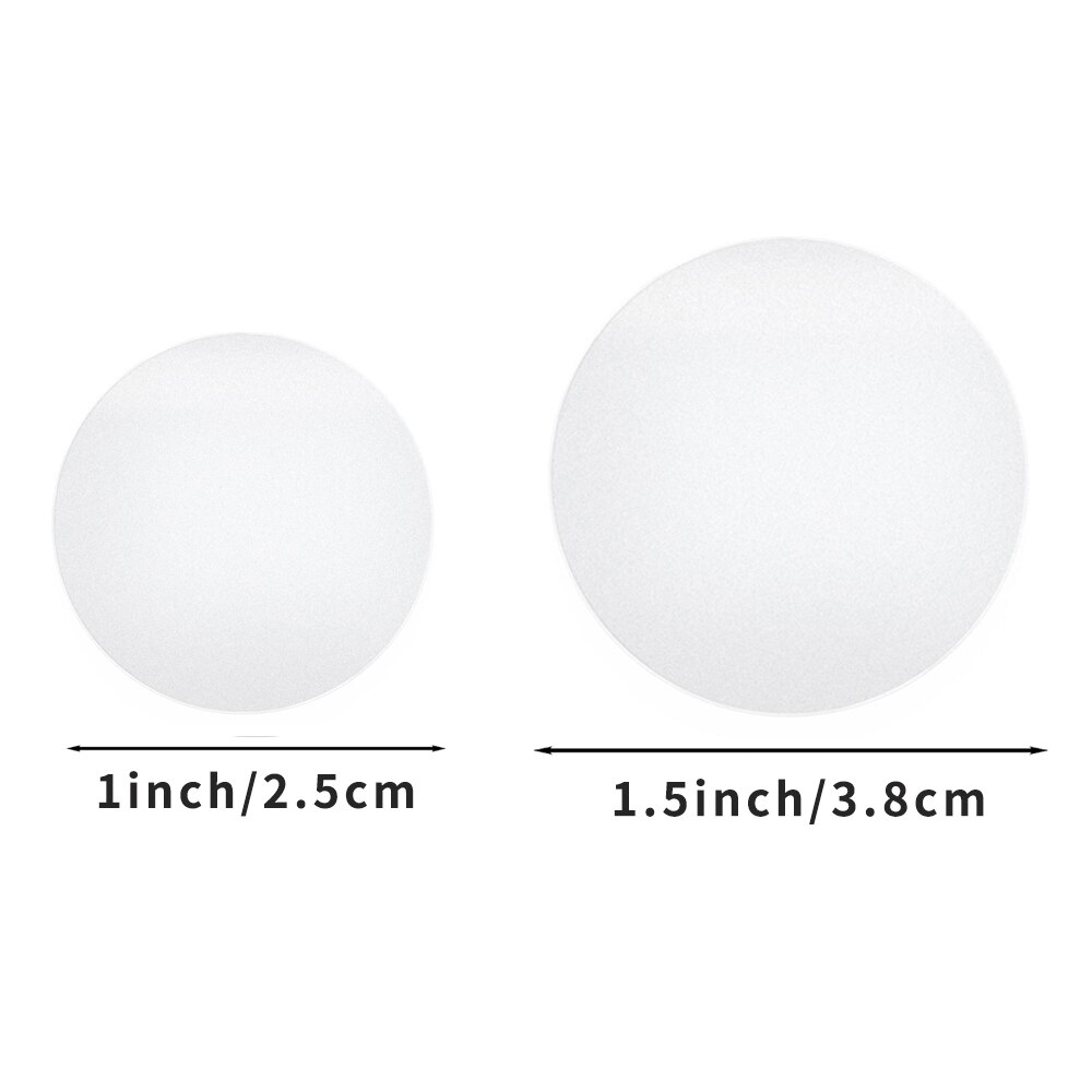 500 Stck transparent Etiketten Runde Geschäft Paket Dichtung Etiketten Aufkleber PVC Kleber Wasserdicht Aufkleber Rolle Schreibwaren Liefert