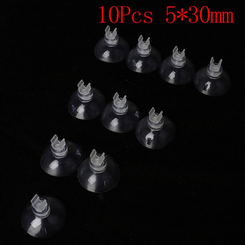 10Pcs Useful Aquarium Fish Tank Suction Cup Sucker Holders For Air Line Tube Hose Pump: 5X30mm