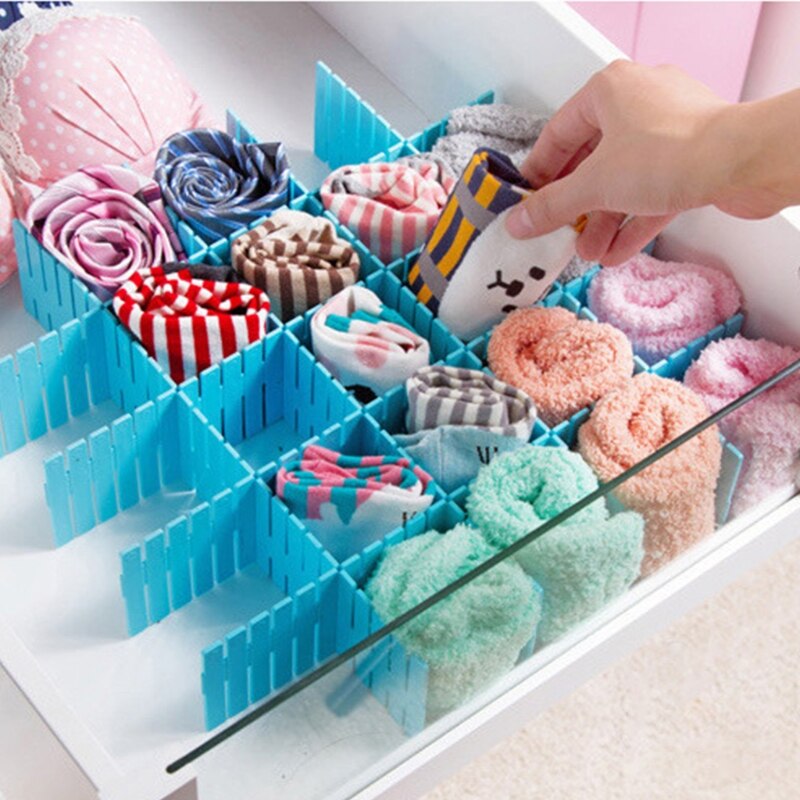 Rectangular Fence Style Drawer Divider Plate Organizers Separators Board Utensils Home Kitchen Bathroom Bedroom Office