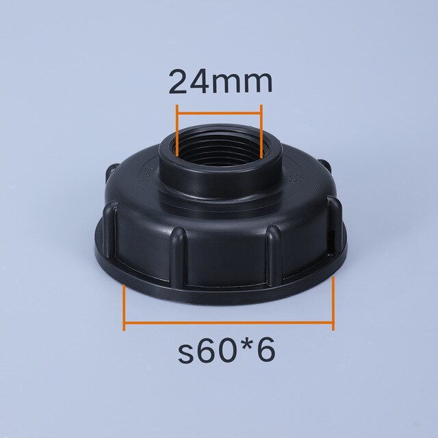 S60*6 IBC tank adapter plastic Garden Tap Valve Irrigation Connector water tank fittings: 6