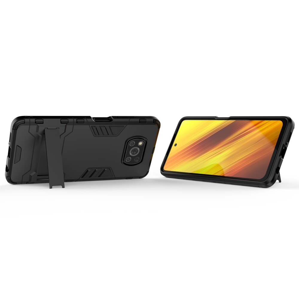 Anello Del Basamento Antiurto Armatura Del Respingente di TPU Coque Copertura Per Xiaomi pocoX3 Poco X3 NFC 6.67 ''Caso Fundas Dura del PC guscio protettivo