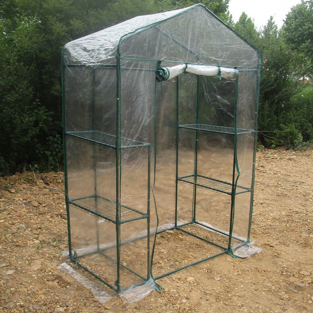 Casa verde portátil para jardim, estufa, flores, plantas, jardinagem, ar livre, ferramenta para manter o calor, sala de sol, 143x73x195cm