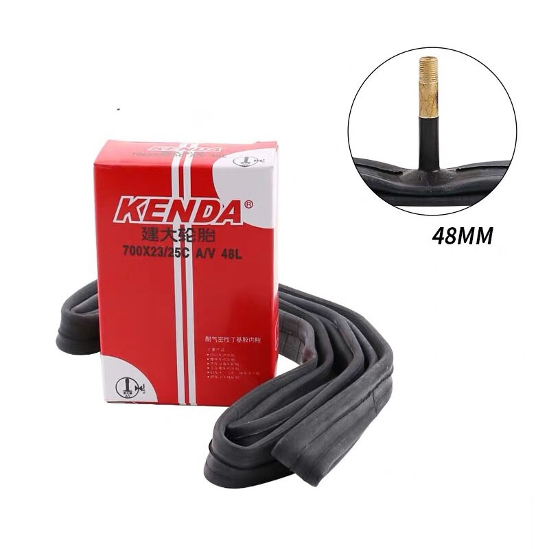 KENDA 700 × 18/23C 700 × 25/28C 700 × 35/43C 700 × 28/32C 32MM 35MM 48MM 60MM 80MMAV FV Route Vélo Chambre À Air: 700x23-25C AV 48mm