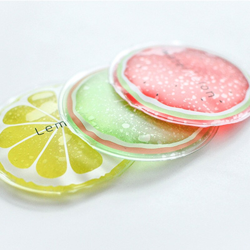 3pcs Reusable Cooling ice pack cold Round Colourful Iced Packs Cooler Bags Fruit Cold Fresh Food Drink Ice Gel pack: Default Title