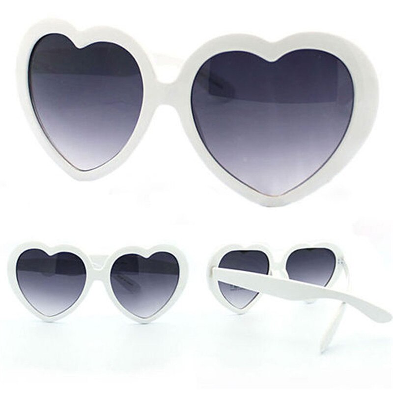 1pc Love Heart Sunglasses Women Rimless Spectacles Female Lolita Hearts Shape Eyeglasses Ladies Glasses of a Heart Sun Glasses: A