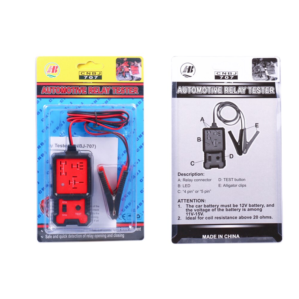 12V Automotive Relay Tester Electronic Relay Tester Automotive Battery Checker Auto Tool