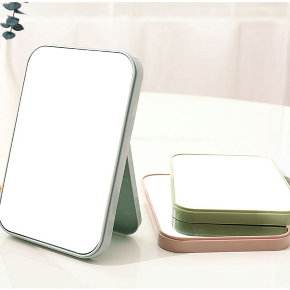 Portable Facial Makeup Mirror Compact Foldable Desktop Makeup Mirror Women Beauty Tool Dresser Cosmetic Mirror