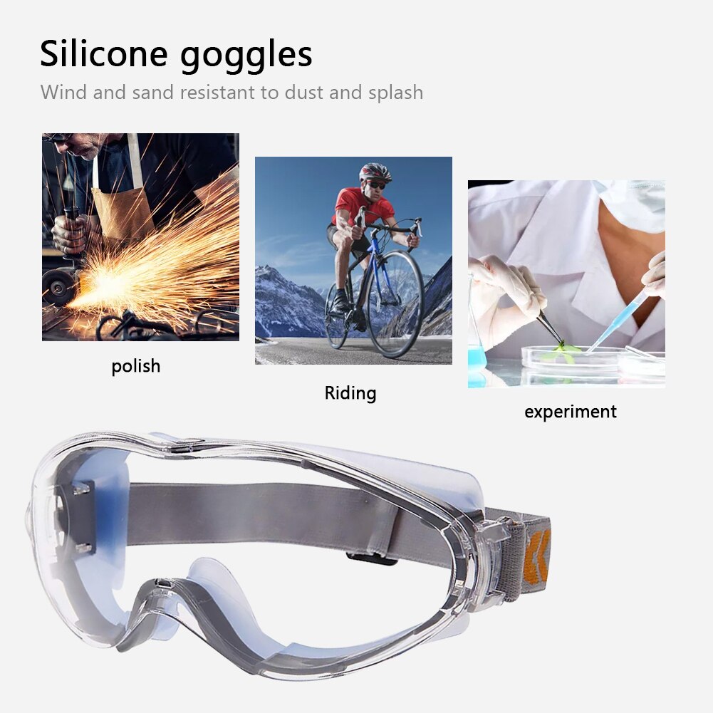 Splash Impact Scratch Resistant Goggles OTG Anti Fog Anti-impact Wear-resistant Explosion-proof Protective Goggles