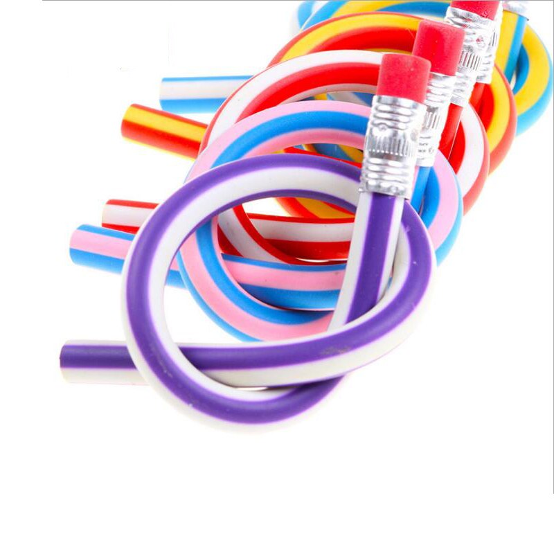 stationery folding curved soft pencil school supplies deformation write continuous pencil student office supplies