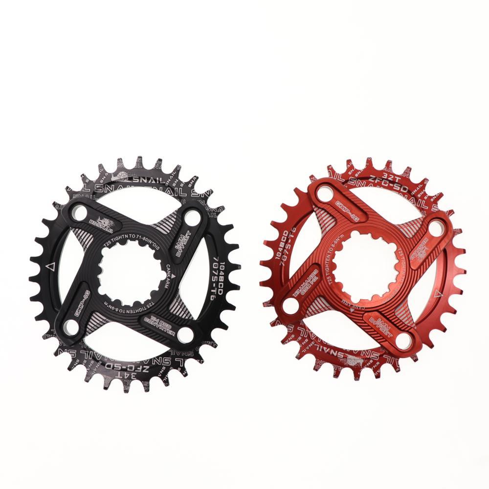 Caracol plato ovalado 6mm Offset GXP XX1 águila X01 GX X1 X0 X9 sram DM 32T 34T 36 38 MTB bicicleta de carretera directa Monte