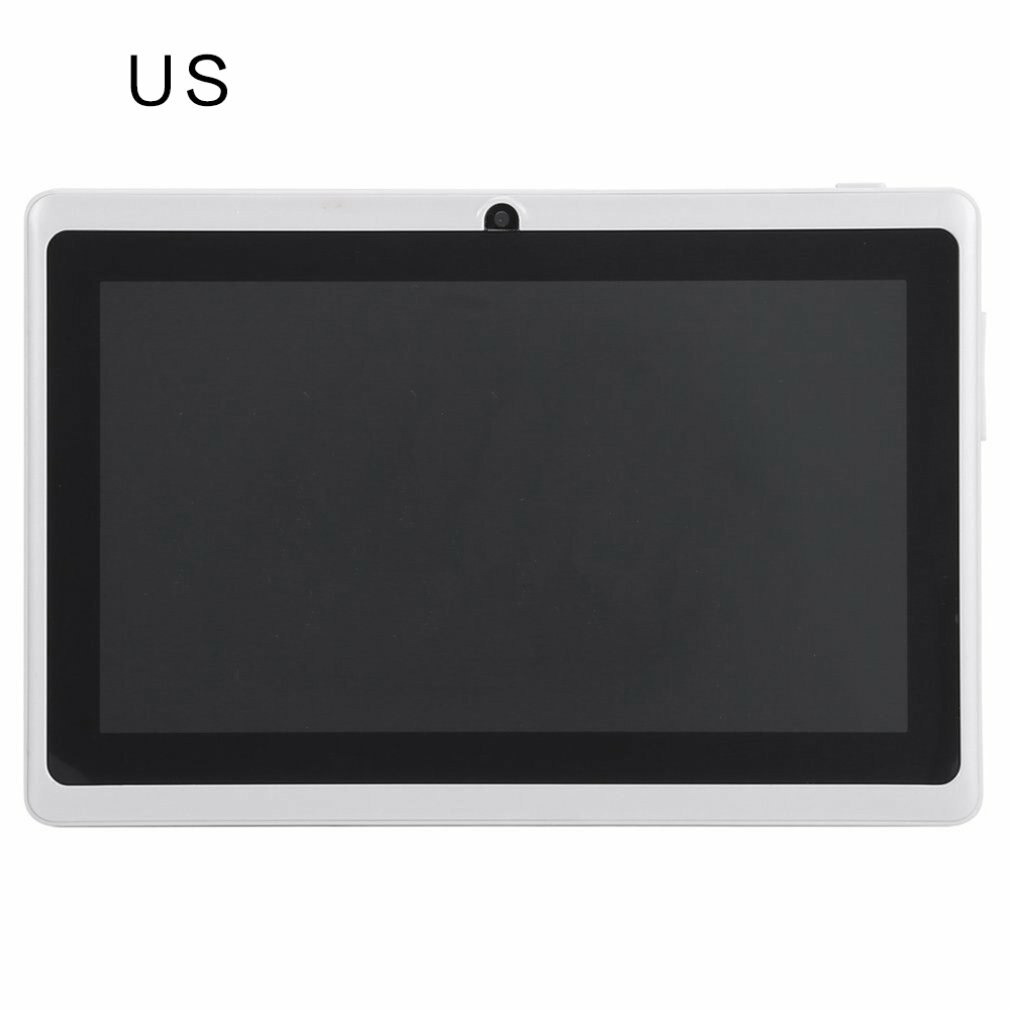 7 Inch Tablet Computer Wifi 512 + 4Gb Arm + Dsp Kids Pad Leren Entertainment Tablet Zwaartekracht Sensor: White US plug