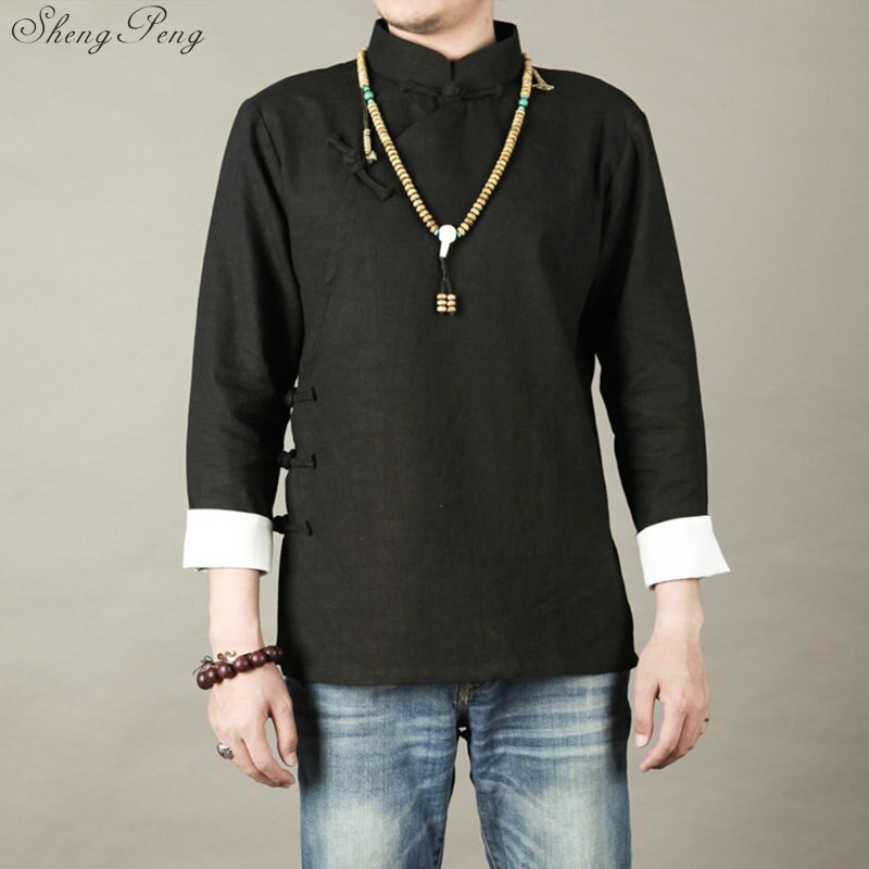 Traditional chinese clothing male clothes chinese traditional men clothing chinese style clothing qipao top oriental top Q026