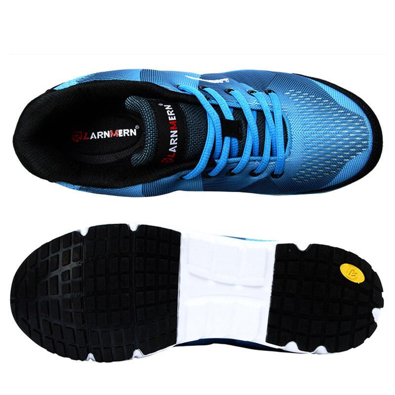 LARNMERN Men's Work Shoes Steel Toe Safety Shoes Comfortable Lightweight Anti-smashing Non-slip Construction Protective Footwear