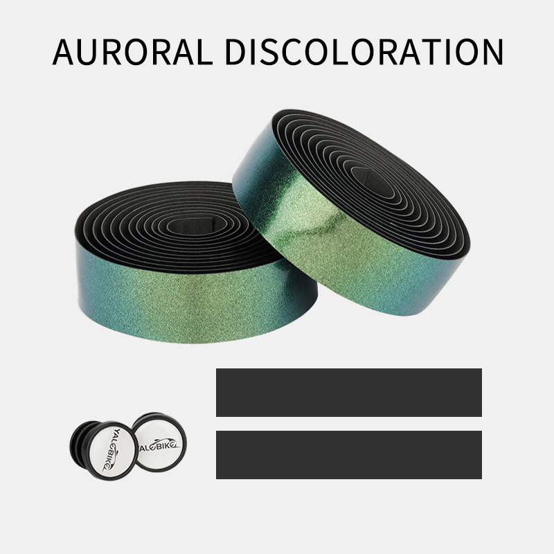 Eslnf Fiets Stuur Tape Racefiets Bar Tape Pu Fiets Stuur Tape Fietsen Demping Anti-Vibratie Wrap Fiets Accessoires: Paars