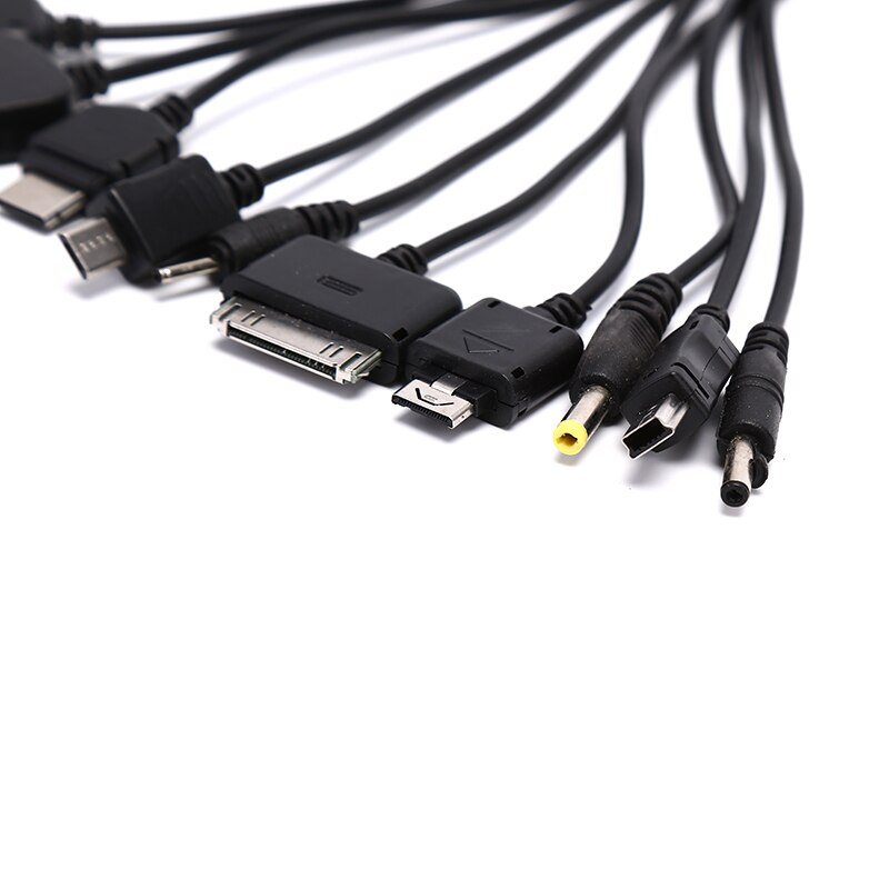 1Pc Multi Pin Kabel Lader Usb Adapter Kabel Data Kabel Cord 10 In 1 Multifunctionele Usb Data Transfer Kabel universele