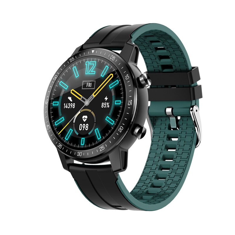 S30 Smart Armband Sport Fitness Tracker Horloge Hartslag Slaap Monitoring Waterdichte Klok Mannen Camera Remote Horloge: Black Green