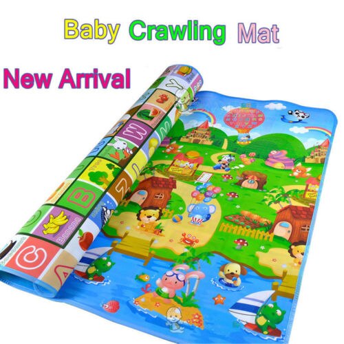 180x12 0Cm/200X180CM Peuter Crawl Foam Soft Play Game Mat Baby Kruipen Matten Cartoon Fruit Brief Gedrukt Kids activiteit Tapijt