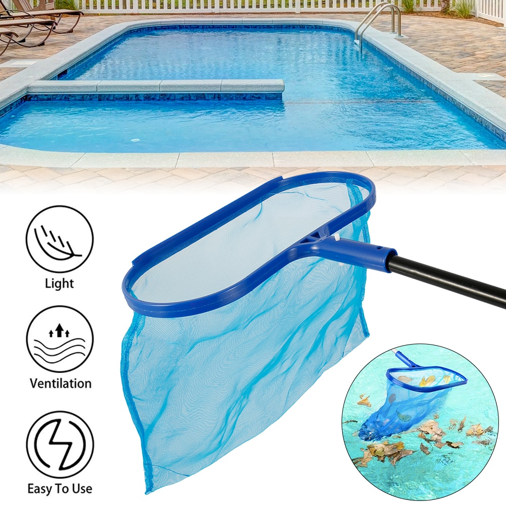 Swimming Pool Accessories Skimmer Net Rubbish Cleaning Rake Mesh Leaf Nets Deep Bag Water Surface Debris Cleaning Net Pool Tool