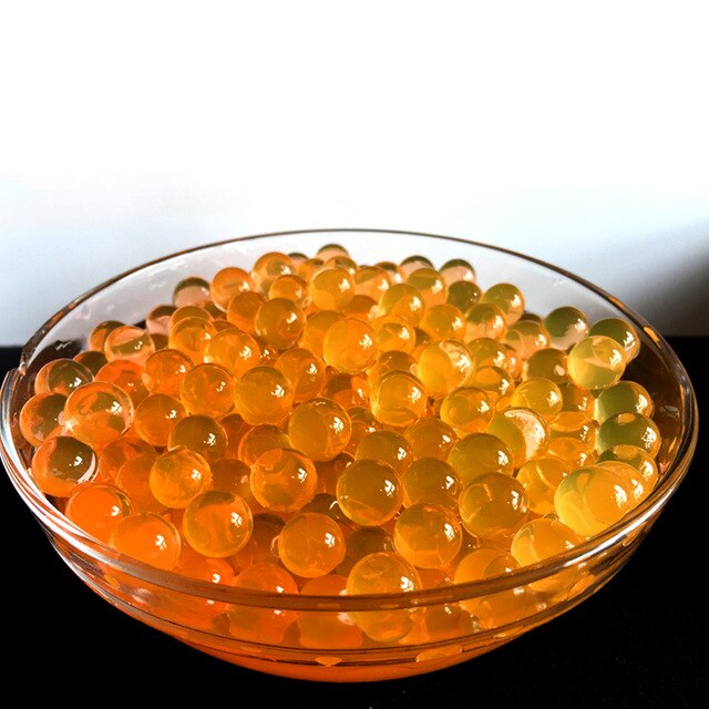 Water crystal soil mud hydrogel gel children's toys water drops potted hydroponic: Orange