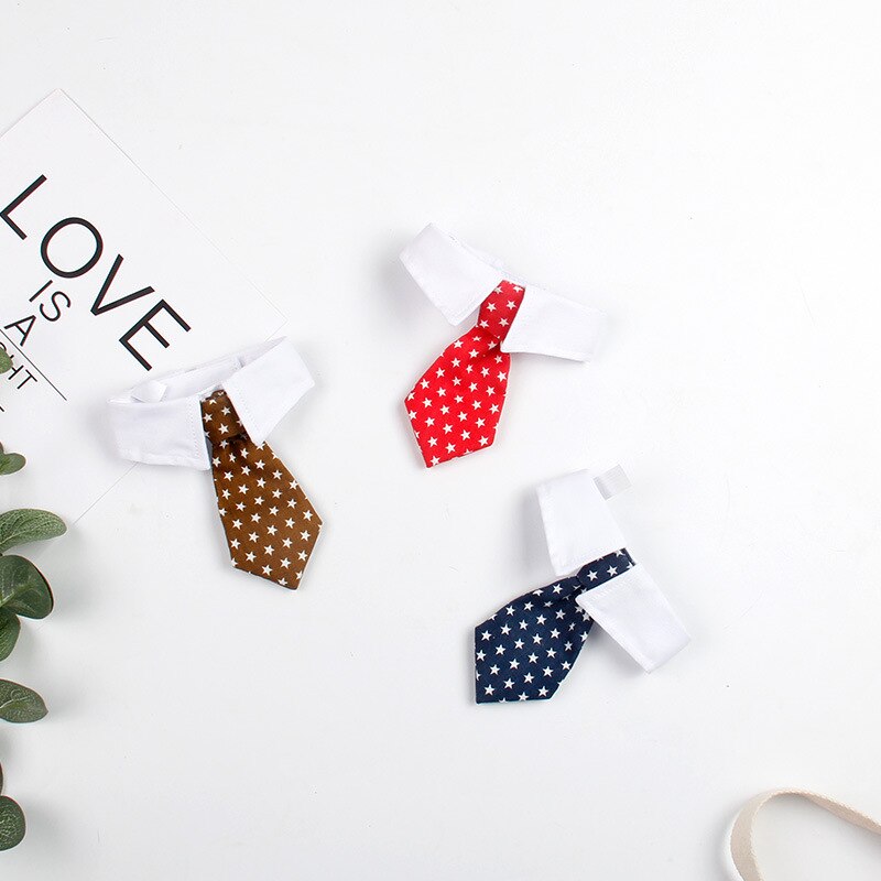 Pet Dog Cat Formal Necktie Tuxedo Bow Tie Black Cute Red Collar for Dog Cat Pet Accessories Suit for Small Medium Dogs and Cats