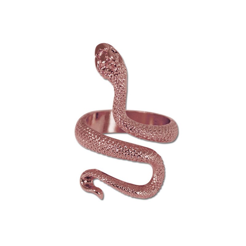 Anillo de serpiente estilo Retro Punk, joyería ajustable con personalidad a la , apertura estereoscópica, 1 unidad: A2