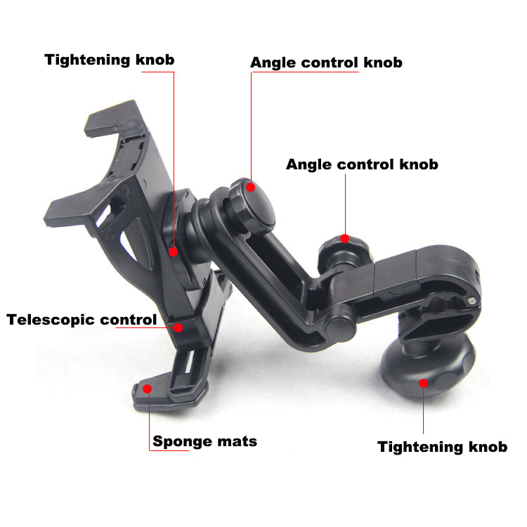 Kopfstützenhalterung für die rücksitzlehne im auto, tablet- und handyhalterung für ipad 2, 3, 4 , ipad air, mini 1 , 2 3 4, 360 grad, tablet-halterung für gps und kindle
