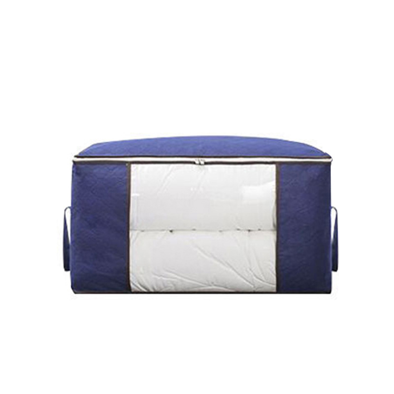 Kleding Quilt Organizer Tas Bagage Bewegende Verpakking Opslag Vochtbestendige Tas Niet-geweven Quilt Opbergtas Verpakkingstas: Black