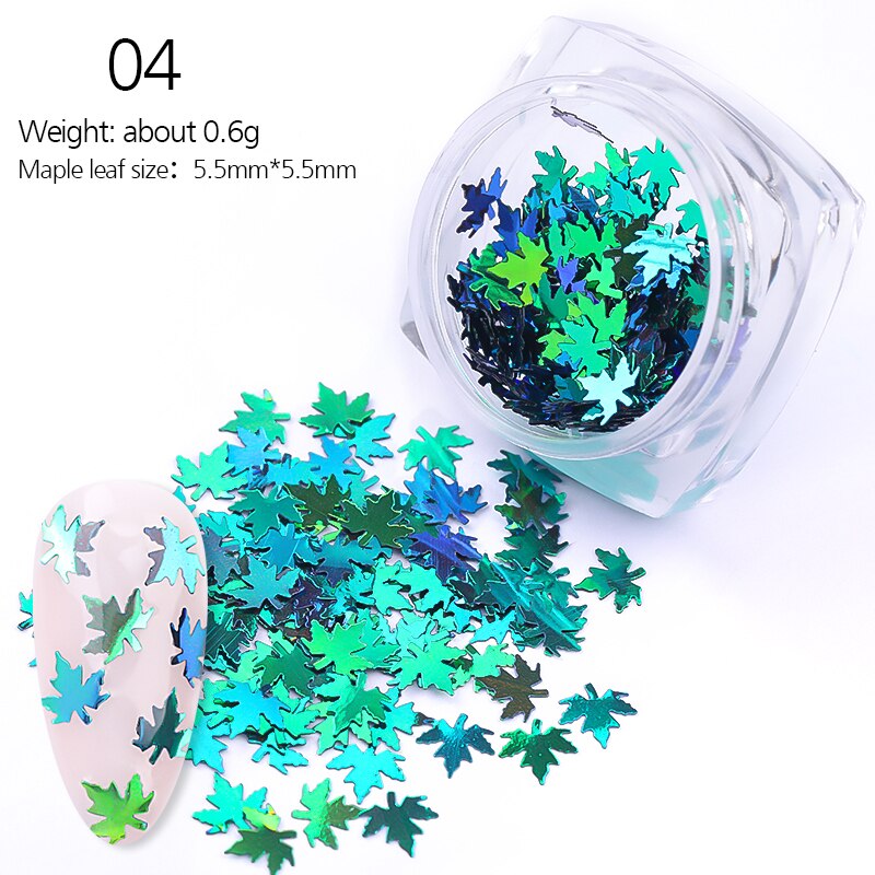 Holographiques ongles paillettes mélange étoile coeur rond flocons miroir irrégulière Paillette ultra-mince paillettes 3D Nail Art décoration: 10