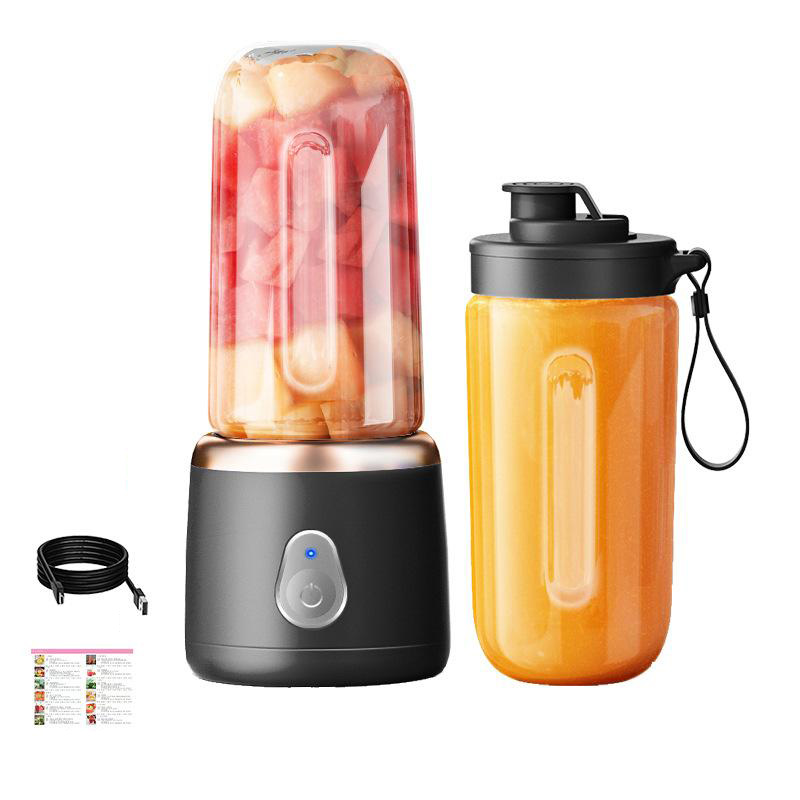 Xiaomi Draagbare Juicer Cup 400ML voor Shakes Smoothies Oplaadbare USB Reizende Fruitpers Dubbele Cup Fruitblender: MULTI