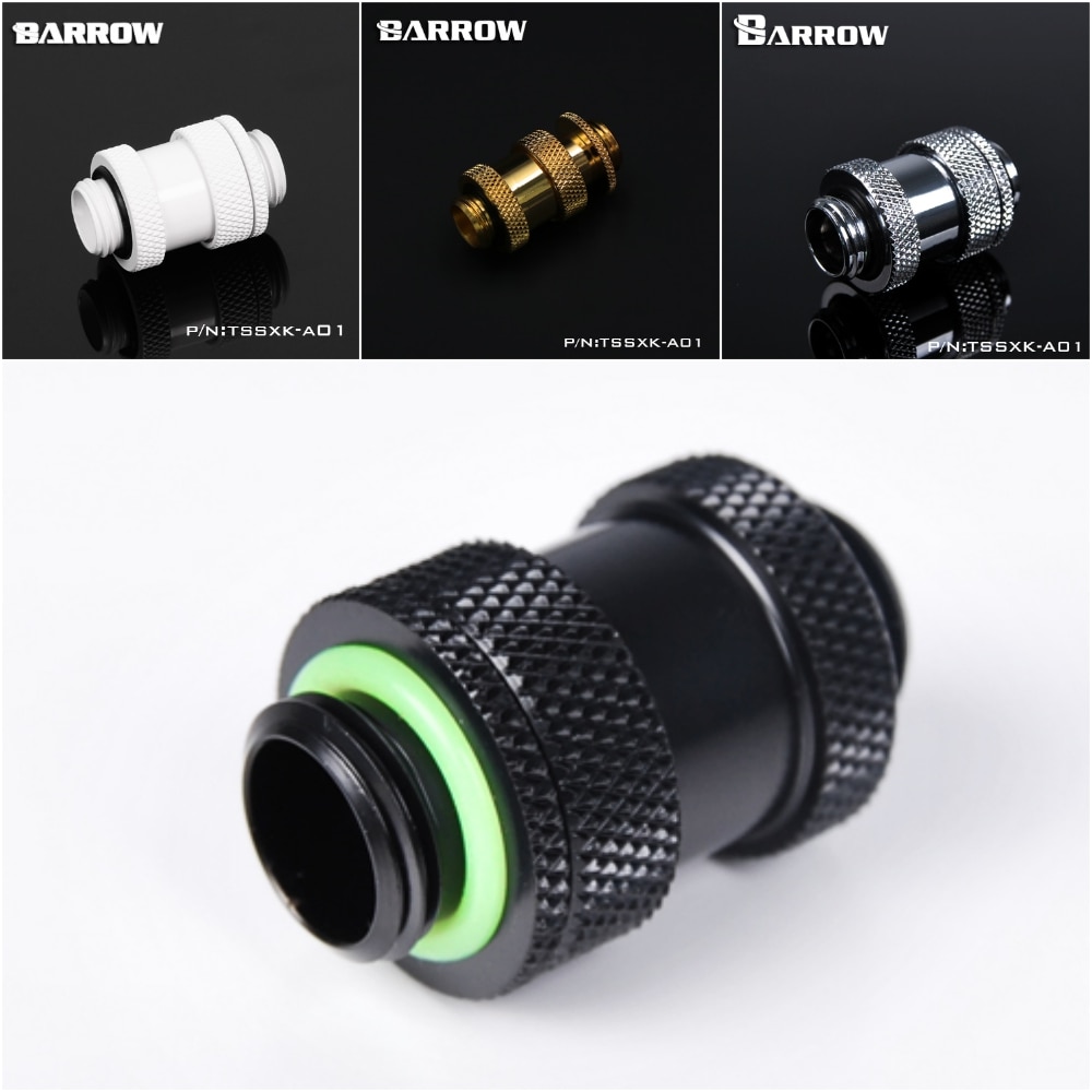 Brouette blanc noir argent or G1/4 "mâle à mâle connecteurs rotatifs/Extender (22-31mm) PC système de refroidissement par eau TSSXK-A01