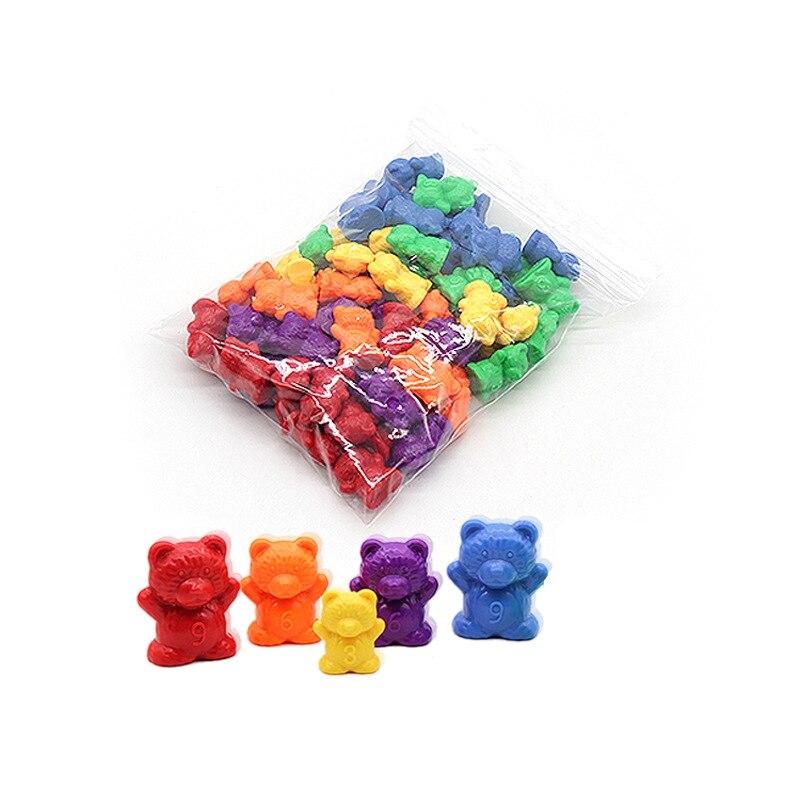Tellen Beer Game Gewicht Baby Speelgoed 3G/6G/9G/12G Kids Experiment Math materialen Kleurrijke Matching En Sorteren Speelgoed