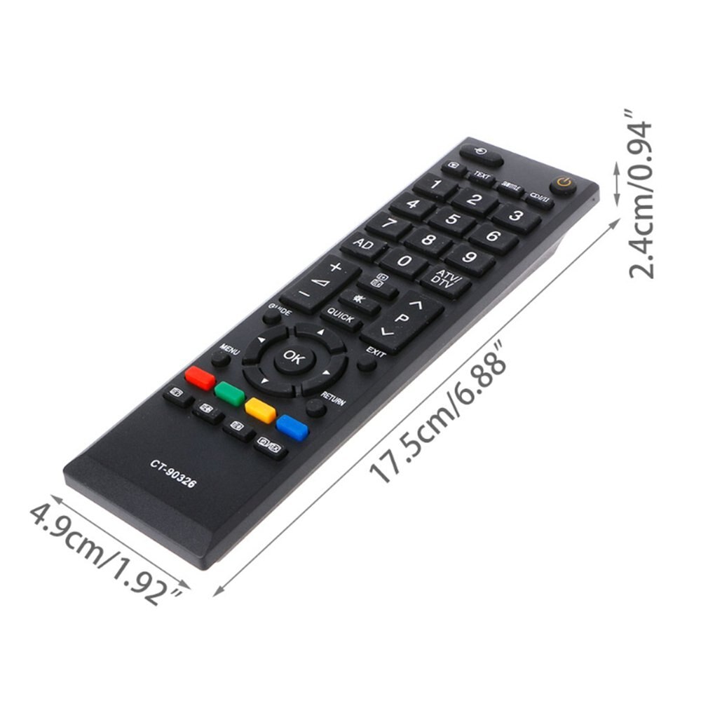 Télécommande Tv pour Toshiba Tv anglais télécommande Ct-90326 Portable sans fil Tv télécommande bouton sensible