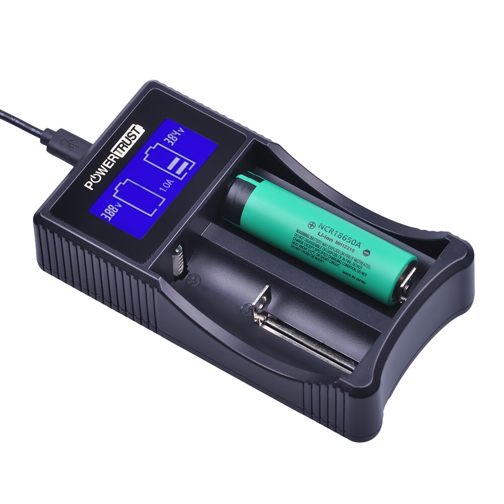 Universal Battery Charger - LCD Display - USB Output - for 18650 Li-ion, Ni-MH, Ni-Cd AA AAA C SC Batteries