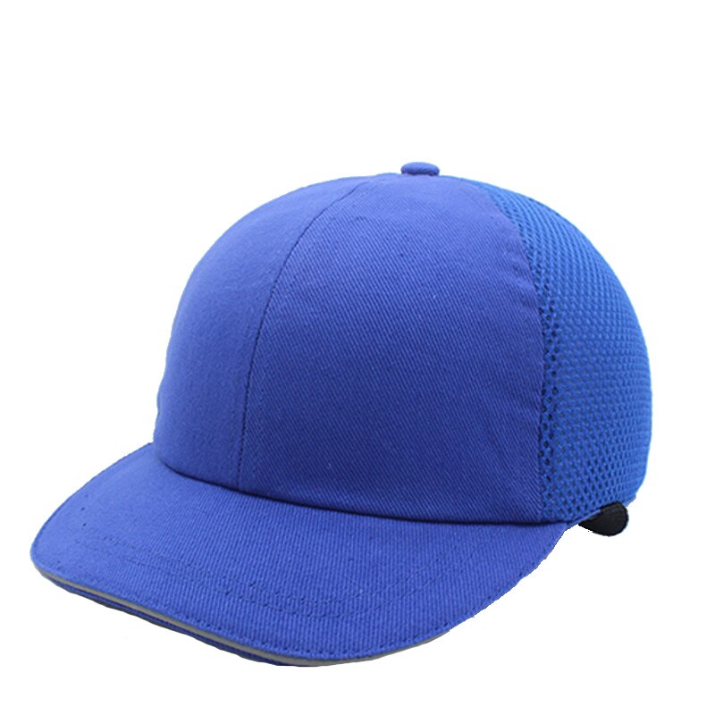 Summer Bump Cap Baseball Hat Style Protective Hi-Viz Hard Hat Work Safety Helmet For Work Site Head Protection: Blue