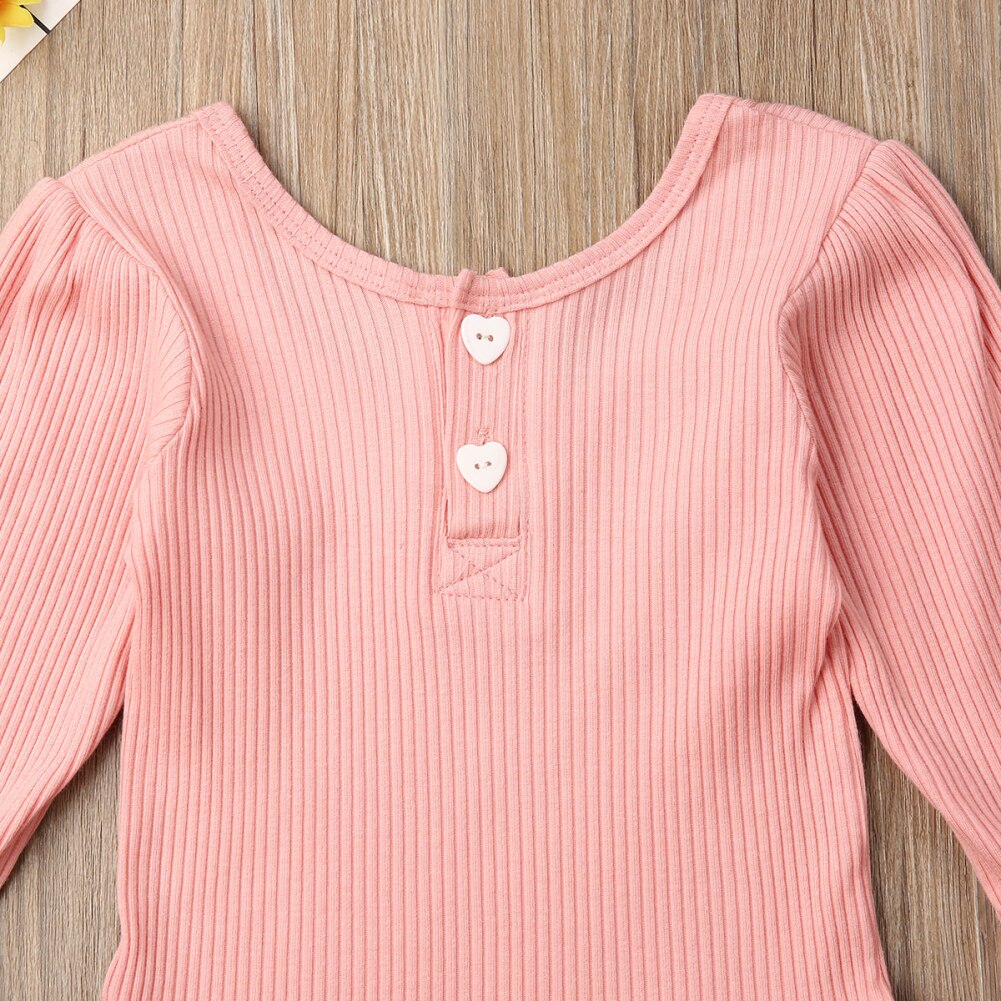 Neue Baby Mädchen Kleidung Gestrickt Rüsche Bodysu... – Vicedeal