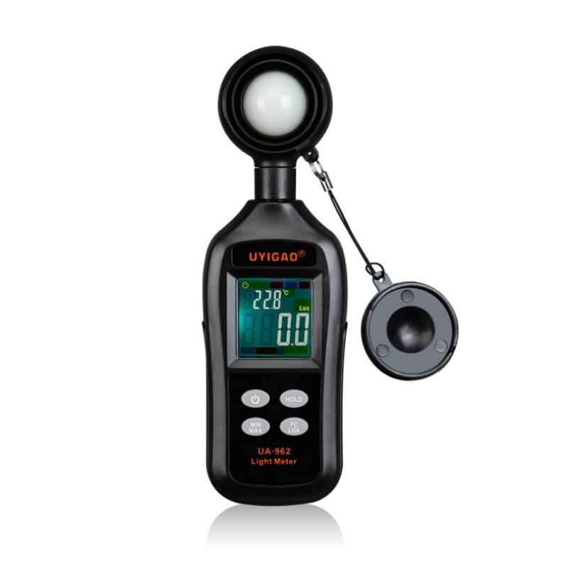 200,000lux Luxmeter Light Meter Digital Luminometer Photometer Tester LCD Display With Backlight Enviromental Testing
