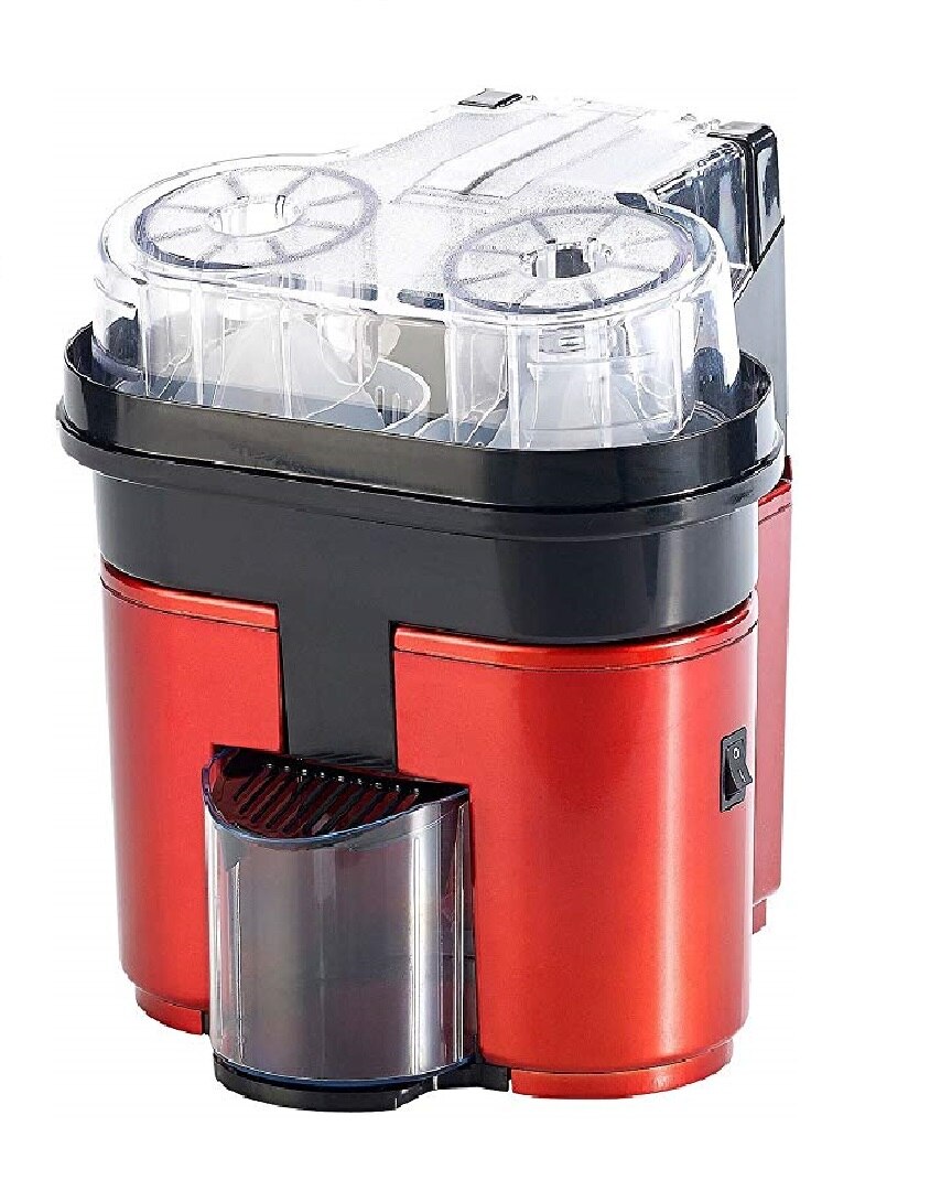 Exprimidor de naranja BN3526, con Doble Cabezal y Cortador Incoporado, Potencia de 90 W y Capacidad de 0´5 L. Rojo